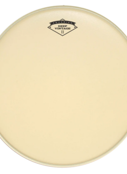 Elevate your drum's sound with the Aquarian DEEP VINTAGE II Drumhead. available in all sizes 10", 12",13/14",16" 20/22" and other drum accessories