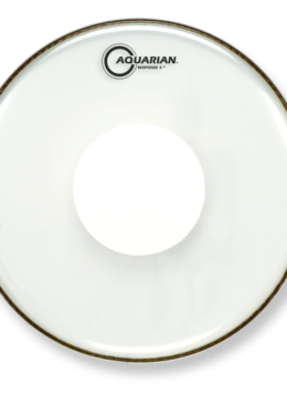 Aquarian Response 2 Clear Drumhead with Power Dot