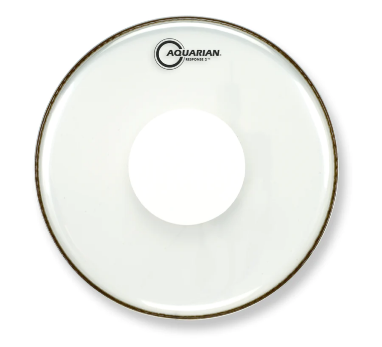 Aquarian Response 2 Clear Drumhead with Power Dot