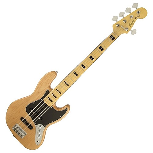 Squier Vintage Modified Jazz Bass V, Maple Fingerboard, Natural