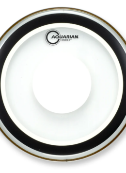 AQUARIAN STUDIO-X CLEAR DRUMHEAD WITH POWER DOT- 10"