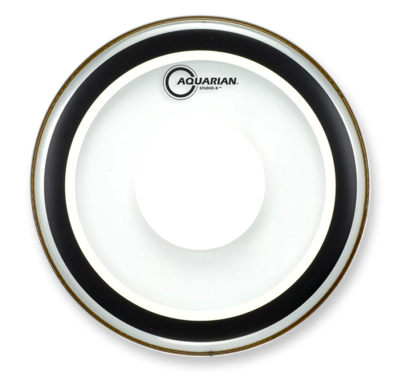 AQUARIAN STUDIO-X CLEAR DRUMHEAD WITH POWER DOT- 10"